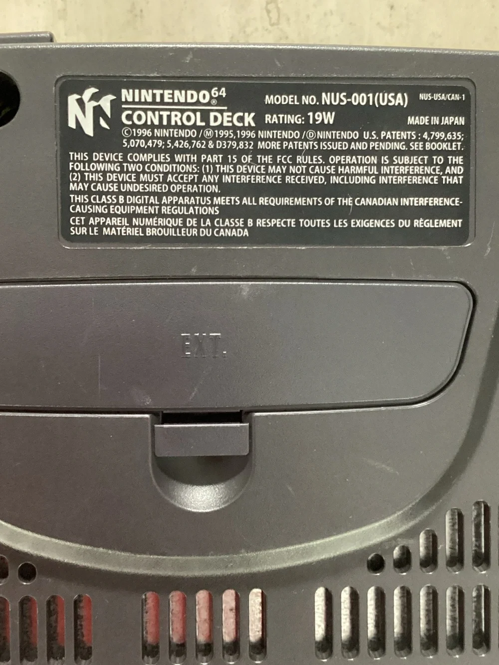 Nintendo 64 console